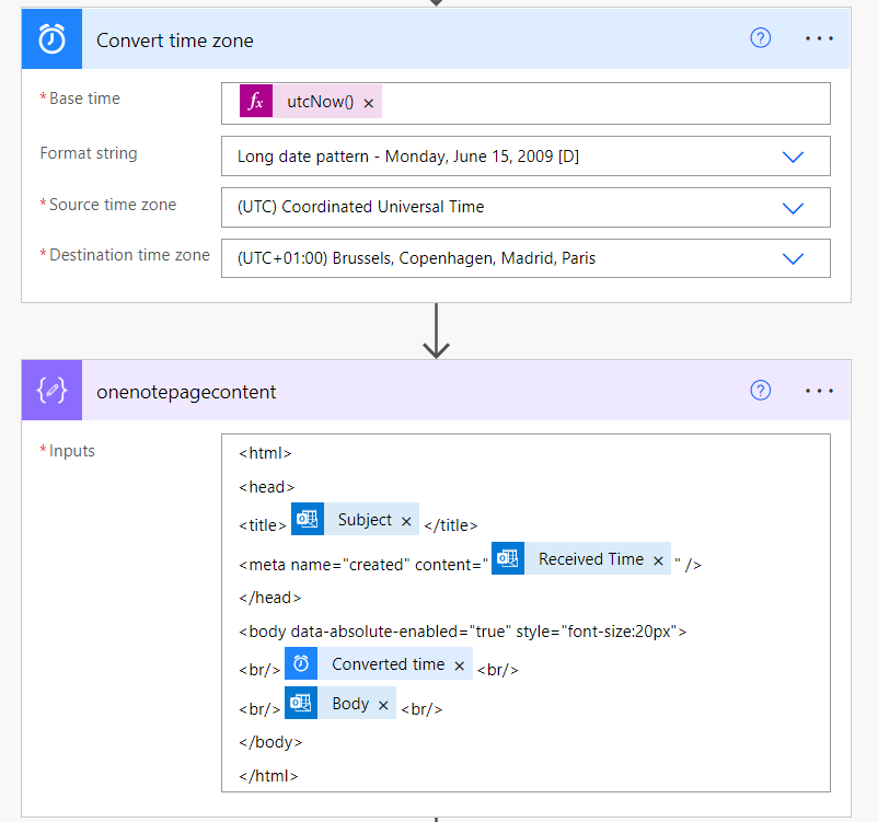 Time Zone Conversion in Power Automate