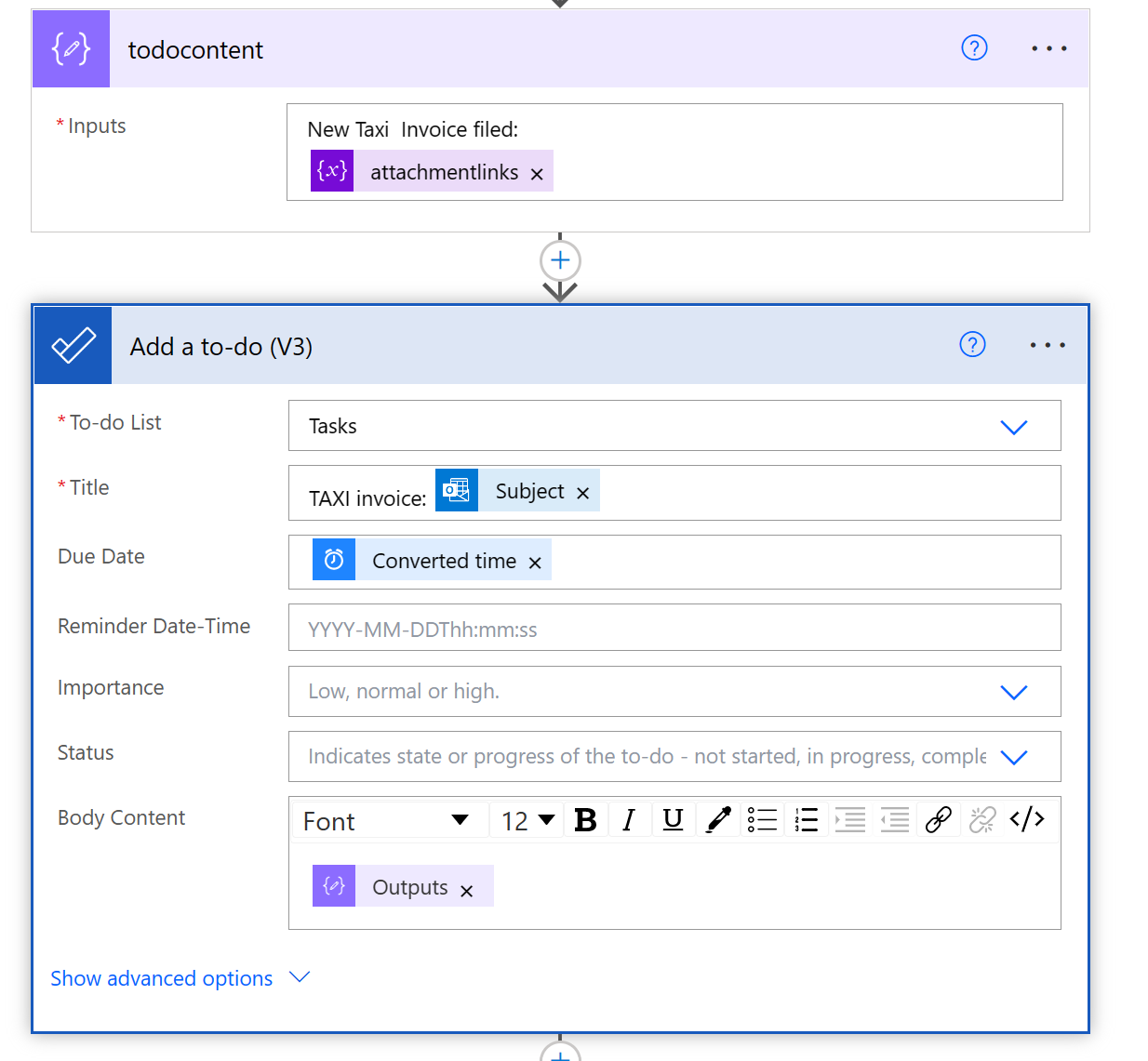 switch clause in Power Automate